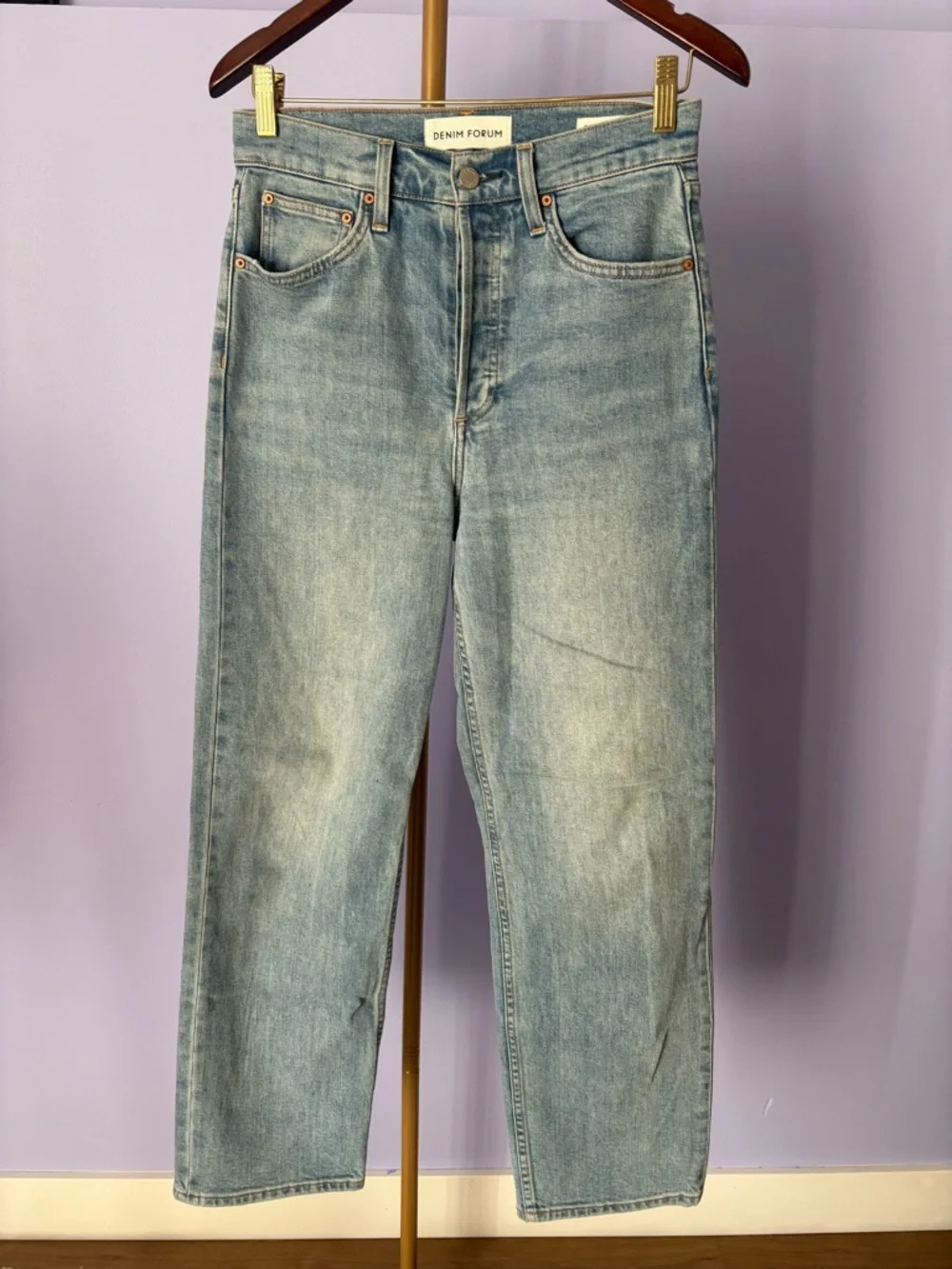 Denim Forum The Arlo Hi-Rise Straight Jean - Picture 2 of 6